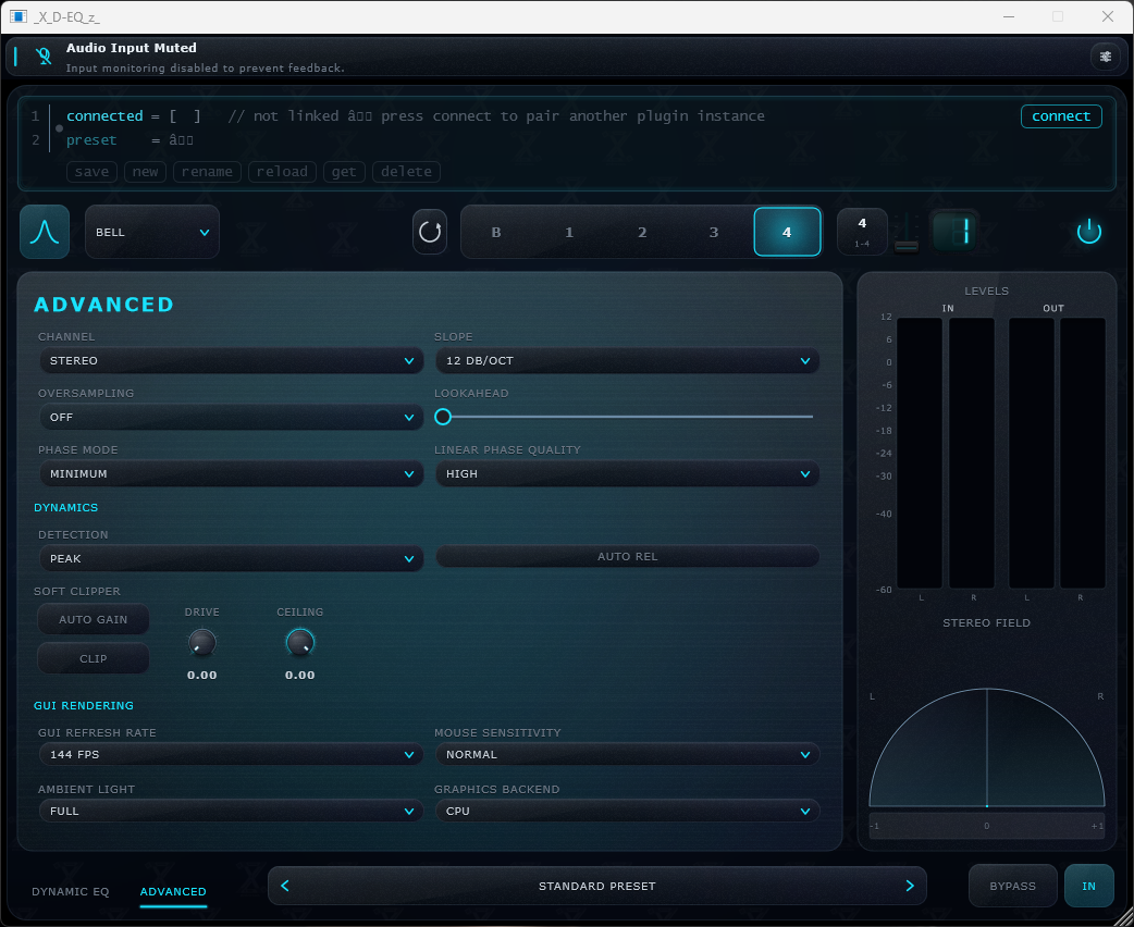 _X_D-EQ_z_ – Advanced-Ansicht